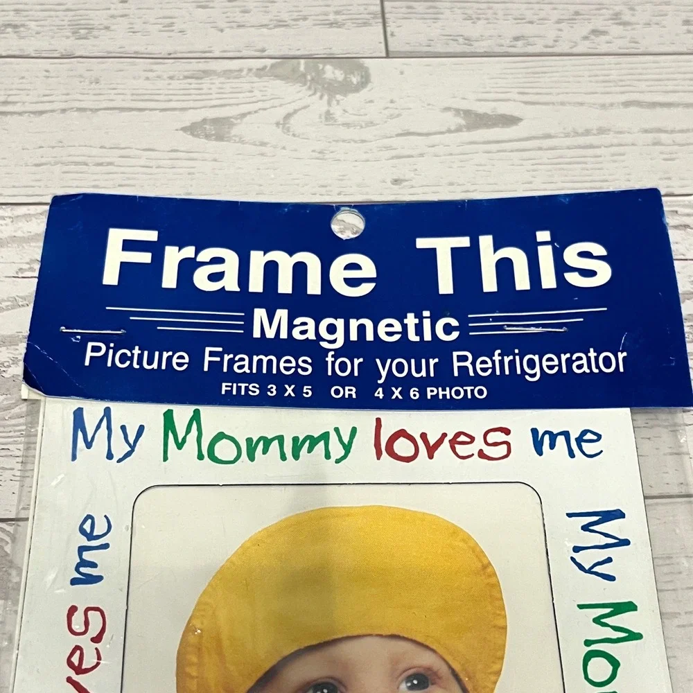Frame This Magnetic Refrigerator Picture Frame My Mommy Loves Me 3x5 4x6 New